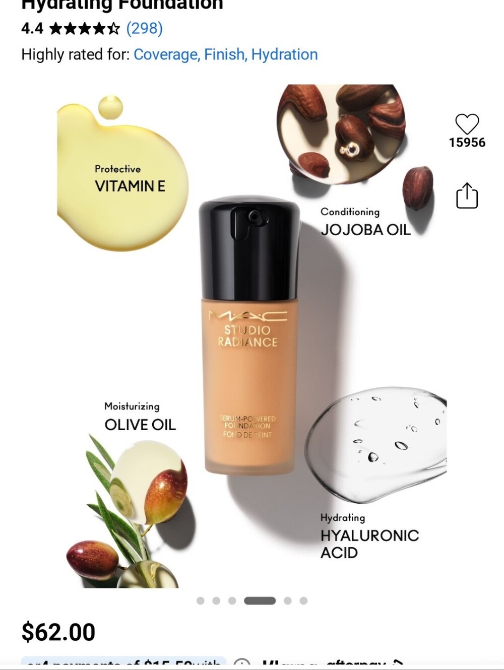 MAC STUDIO RADIANCE SERUM POWERED FOUNDATION NC11 - Picture 4 of 6